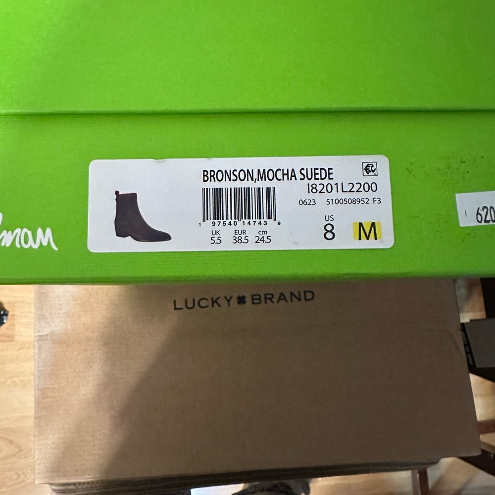 Bronson Mocha Suede Boots - Size 8